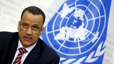 UN Secretary-General Special Envoy Ismail Ould Cheikh Ahmed speaks to media after the Yemen peace talks in Switzerland in Bern December 20, 2015. (Reuters)