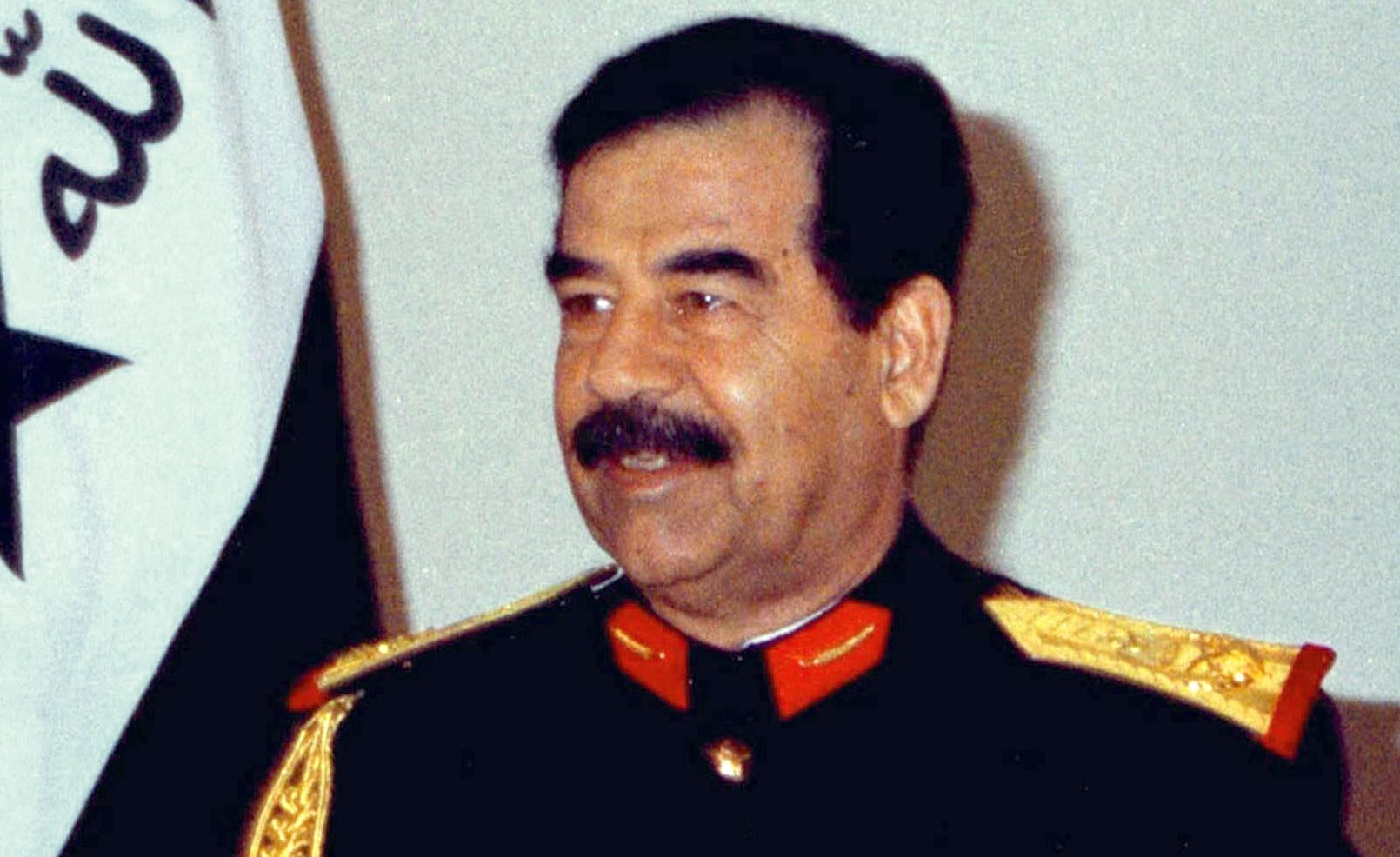 Iraqi President Saddam Hussein speaking during a 1997 address marking the 76th anniversary of the Iraqi forces. (File photo: Reuters)