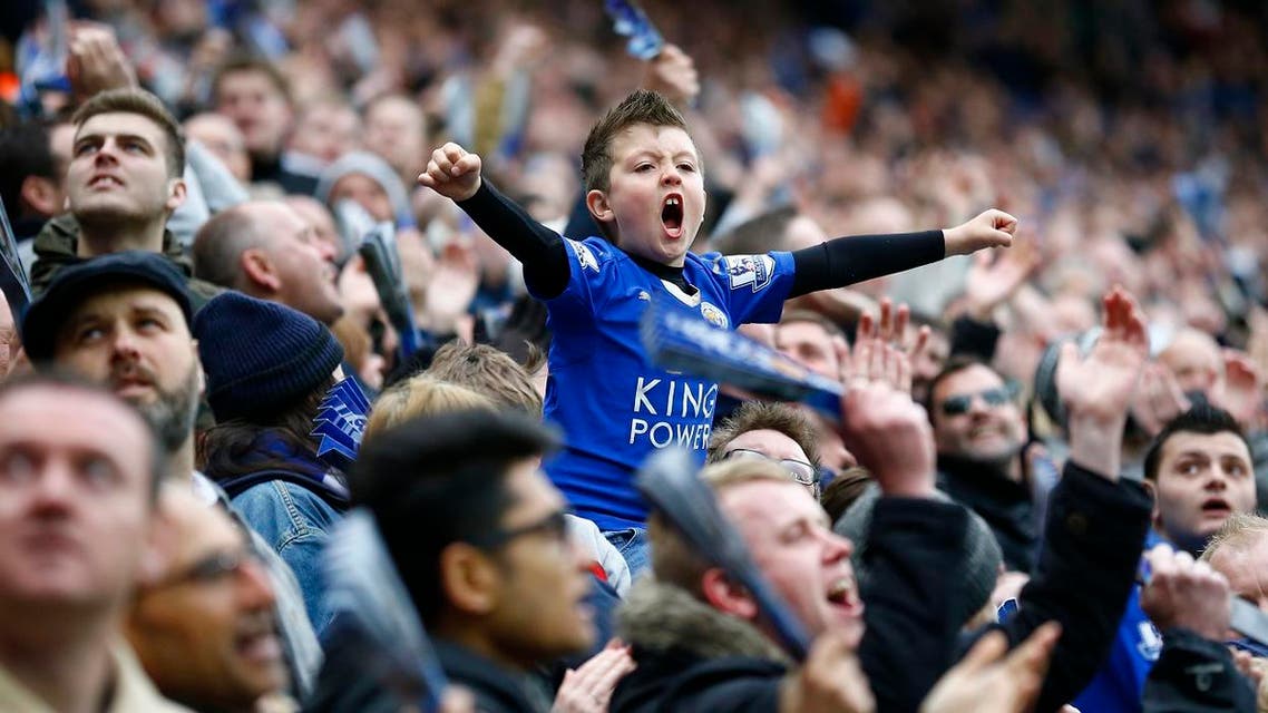 Football Soccer - Leicester City v Swansea City - Barclays Premier League - The King Power Stadium - 24/4/16 Leicester City fan Reuters