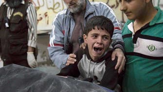Heartbreaking: Syrian boy in Aleppo weeping over brother’s body 