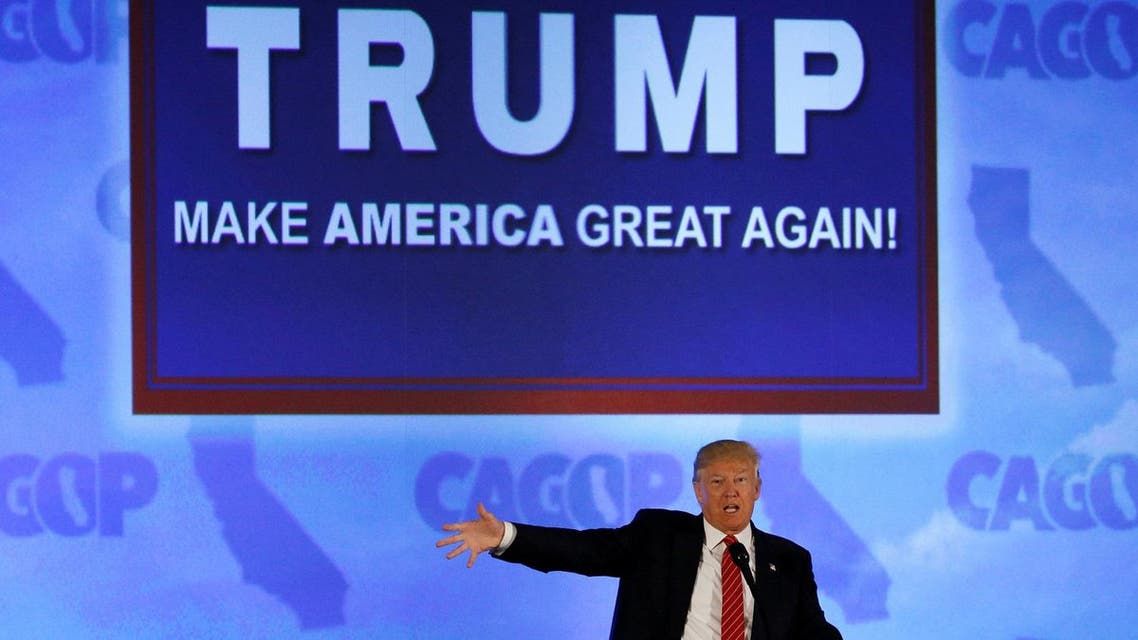 Republican U.S. presidential candidate Donald Trump speaks to the California GOP convention in Burlingame, California April 29, 2016. REUTERS