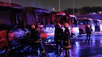 Binladin workers torch buses in protest near Makkah