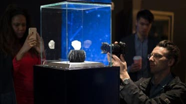 A 1,109-carat rough Lesedi La Rona diamond valued at more than $70 million will be auctioned in London. (AFP)