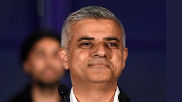 Labour Party candidate for Mayor of London Khan smiles following his victory in London. (Reuters)