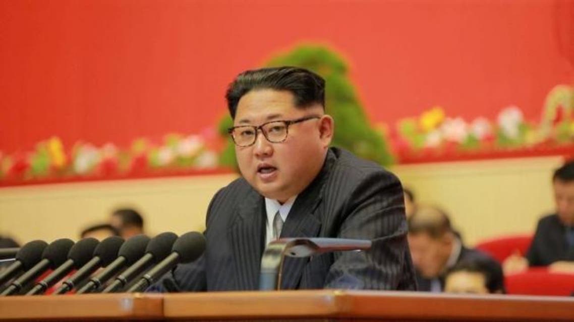 North Korean leader Kim Jong Un speaks during the Workers' Party Congress in Pyongyang May 7, 2016 in this handout photo provided by KCNA. (Reuters)