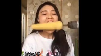 Chinese woman rips out hair in ‘rotating corn challenge’ mishap