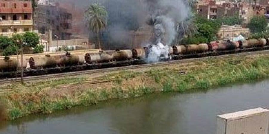 القطار المحمل بالوقود