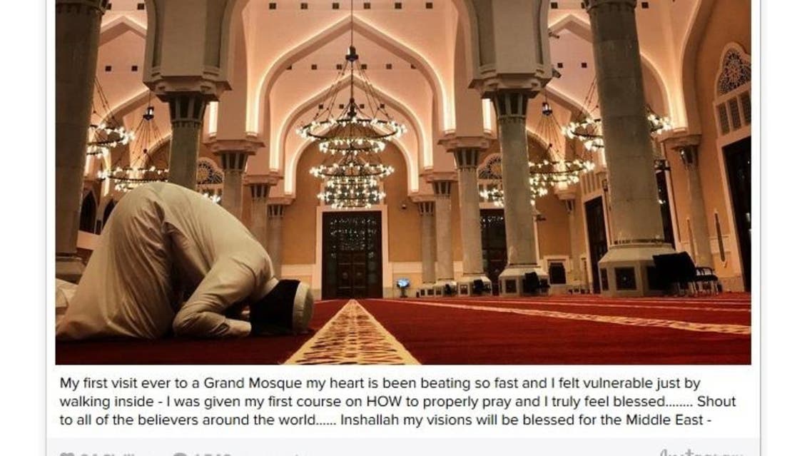 Posting pictures and videos of him dressed in traditional Gulf clothing, the actor said he felt “truly blessed”