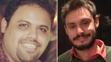 A Cairo court extended the pre-trial detention of Ahmad Abdullah (L), legal advisor to Giulio Regeni’s (R) family, for 15 days. (April 6/Facebook)