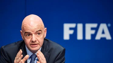FIFA President Gianni Infantino at a press conference following a FIFA executive meeting on March 18, 2016 in Zurich. (AFP)