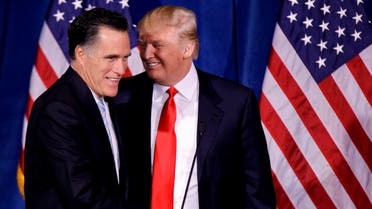 Senator Mitt Romney alongside US President Donald Trump. (File photo: AP)