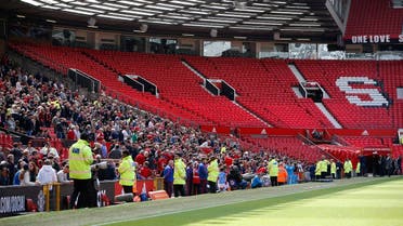 Britain Soccer Football - Manchester United v AFC Bournemouth - Barclays Premier League - Old Trafford - 15/5/16 General view as sections of the stadium are evacuated before the match Reuters / Andrew Yates Livepic