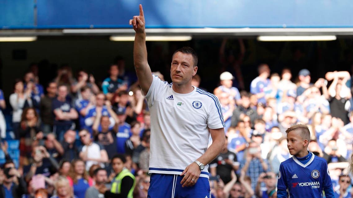 Britain Soccer Football - Chelsea v Leicester City - Barclays Premier League - Stamford Bridge - 15/5/16 Chelsea's John Terry acknowledges fans after the game (Reuters)