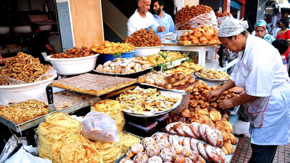 مشهد من أسواق شهر رمضان في المغرب