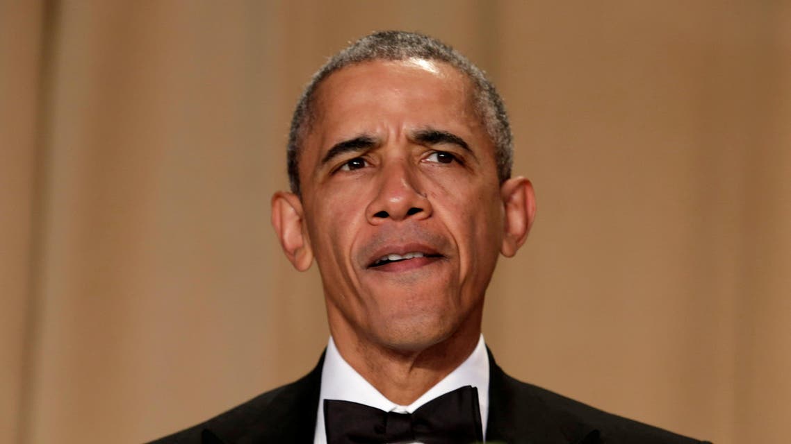 U.S. President Barack Obama attends the White House Correspondents Association's annual dinner in Washington, U.S., April 30, 2016. REUTERS/Yuri Gripas
