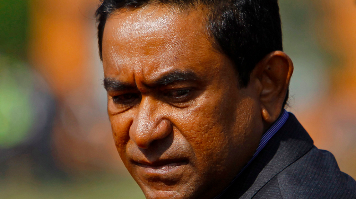 Maldives President Abdulla Yameen is pictured upon his arrival to take part in the 18th South Asian Association for Regional Cooperation (SAARC) summit in Kathmandu Reuters