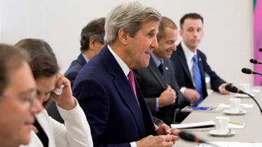 John Kerry, foreign ministers of Britain, France and Germany and EU foreign policy chief, said that Iran deserves the sanctions relief it’s due under last year’s landmark nuclear deal. (AP)