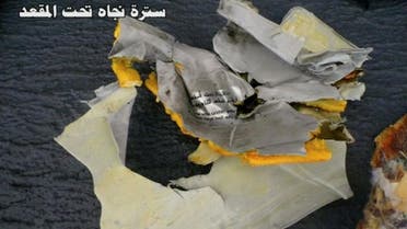 Still image taken from video of recovered debris of EgyptAir jet that crashed in the Mediterranean Sea