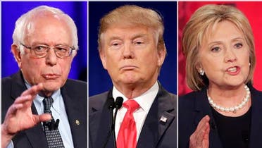 Bernie Sanders, Donald Trump, Hillary Clinton (Credit: AP/Patrick Semansky/Chuck Burton/David Goldman)