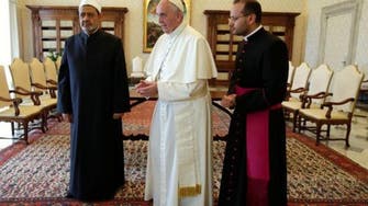 دیدار تاریخی پاپ واتیکان و شیخ الازهر 
