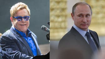Putin’s meeting with Elton John over gay rights postponed