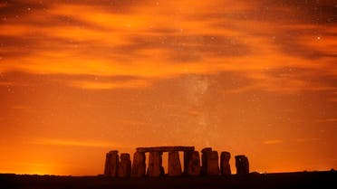 A general view of Stonehenge during the annual Perseid meteor shower in the night sky in Salisbury Plain, southern England August 13, 2013. (Reuters)