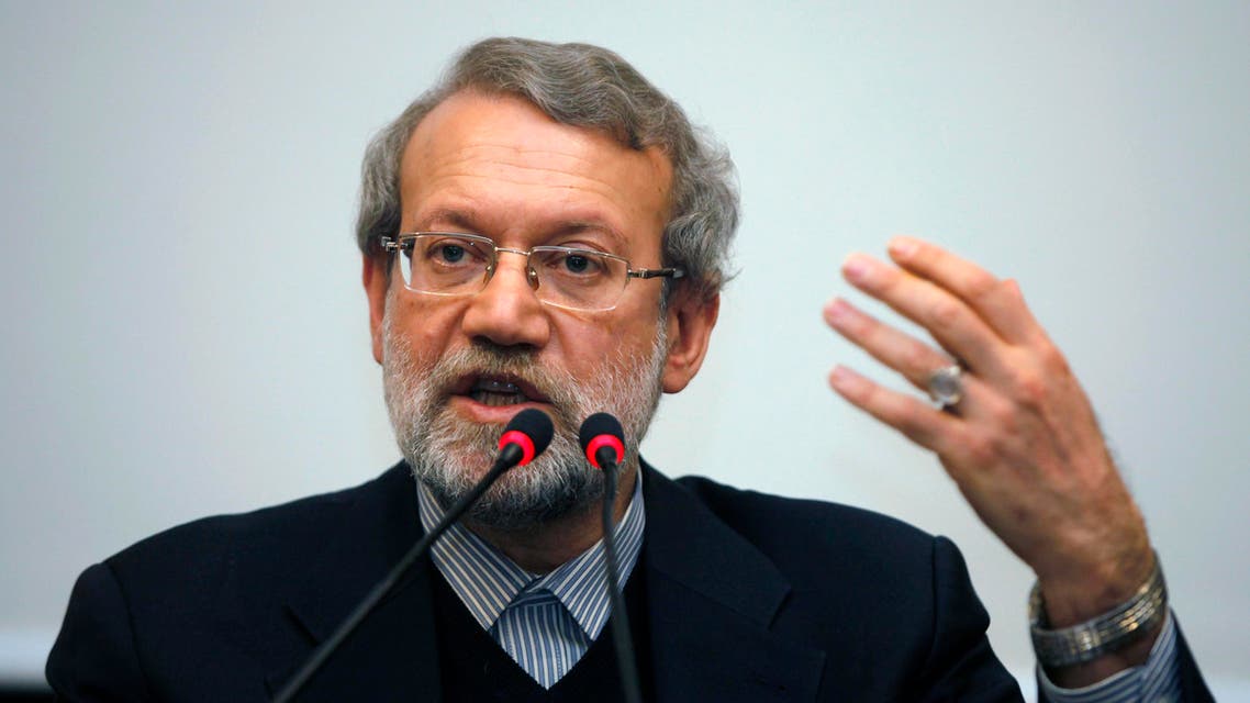Iran's parliament speaker Ali Larijani holds a news conference in Istanbul January 22, 2015. (Reuters)