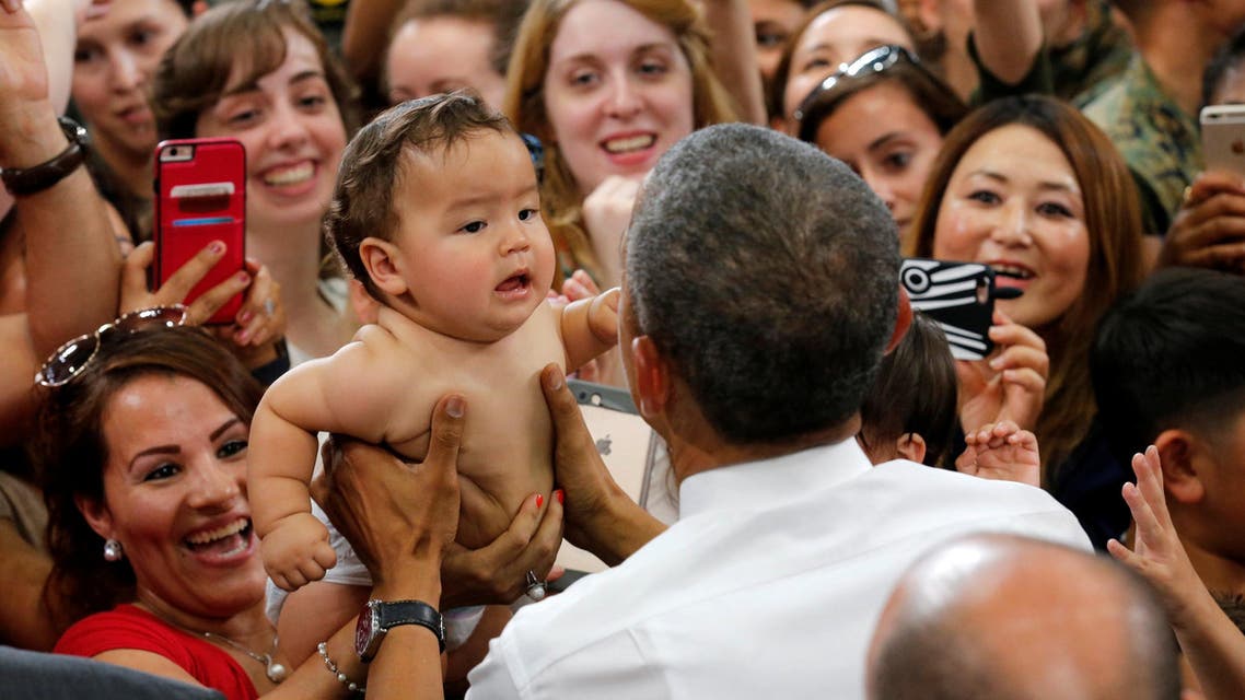 Obama proves once again he can make any baby stop crying