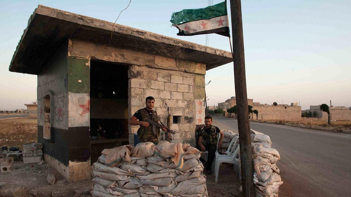 An unknown number of people are unable to flee due to fighting and the closure of the main road between Marea and Azaz. (AFP)