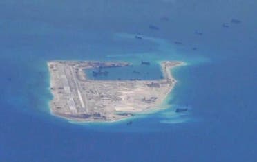 A controversial island being created in the South China Sea by the Chinese (Photo: Reuters)