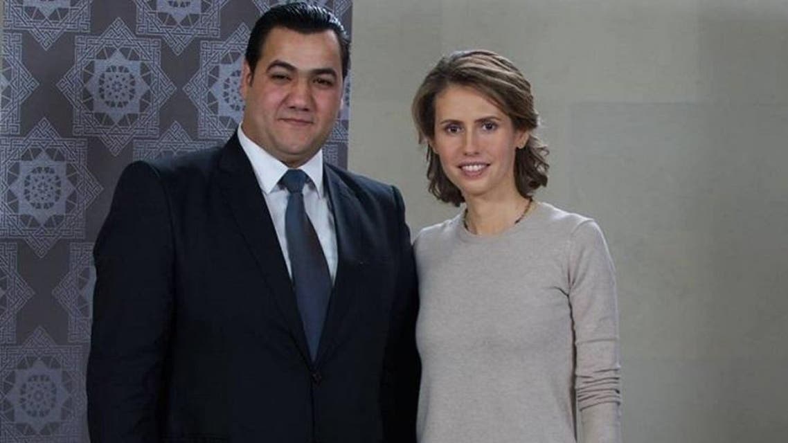علاء مخلوف وأسماء الأسد