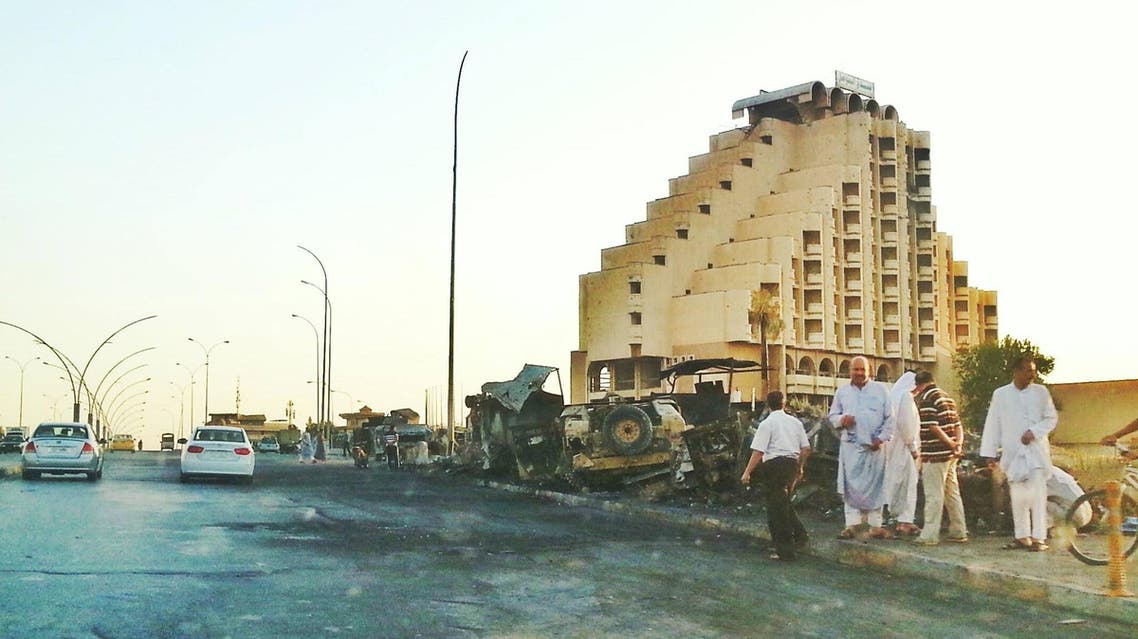 Fall of Mosul on June 10, 2014. Picture taken by Yahya Al-Tai’i shows the last truck bombing targeting the Iraqi Army for ISIS occupation of Mosul to start and the army’s withdrawal to begin.