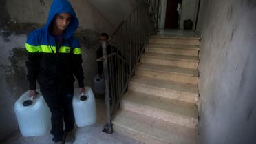 Water supplies to Palestinians have faced disruptions since the beginning of Ramadan and is causing distress. (AP)