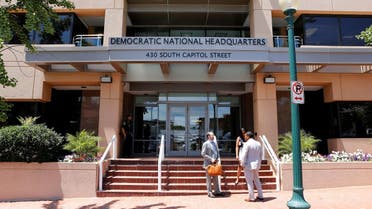The headquarters of the Democratic National Committee is seen in Washington. (Reuters)