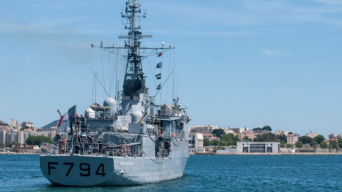 A French Navy official said Thursday that the Laplace has finished its mission in agreement with Egyptian authorities. (AFP)