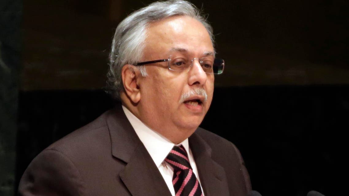 Saudi Arabia Ambassador Abdallah Y. Al-Mouallimi addresses the United Nations General Assembly, Thursday, Jan. 22, 2015. (AP)