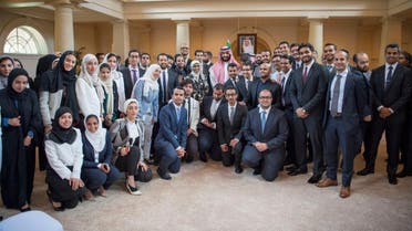 Deputy Crown Prince Receives Distinguished Saudis, Studying in US Universities. (SPA)