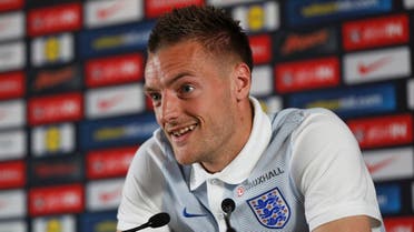 England's Jamie Vardy during news conference, England Slovakia Euro 2016 (Reuters)