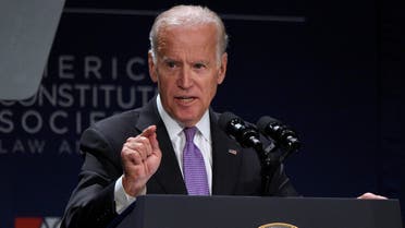 Vice President Joe Biden speaks at the American Constitution Society for Law and Policy 2016 National Convention, Thursday, June 9, 2016, in Washington. (AP)