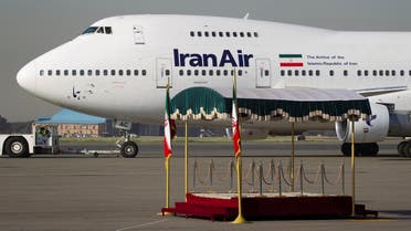 A IranAir Boeing 747SP aircraft is pictured before leaving Tehran's Mehrabad airport. (Reuters)