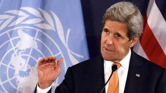 Kerry talks with US diplomats who urged Syria strikes 