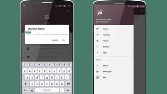 تطبيق لإنشاء وتخصيص الاختصارات على أندرويد
