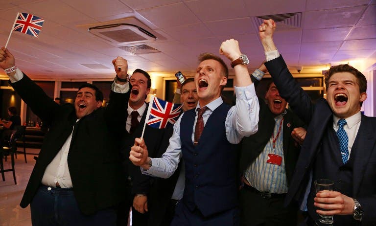 Tears of joy and sorrow: Britain votes to leave EU
