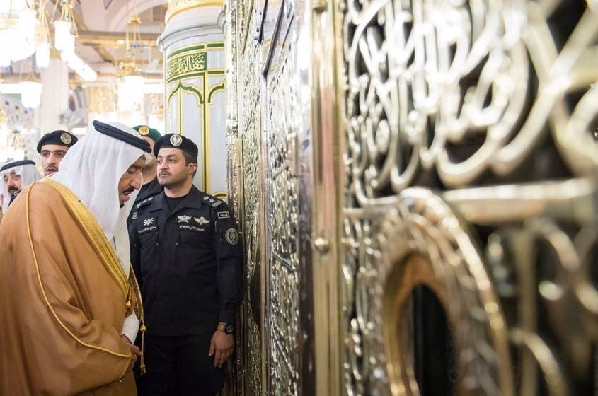ملک سلمان در مدینه منوره