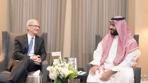 Saudi deputy crown prince meets Apple chief Tim Cook 