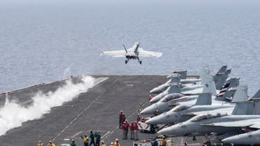 A U.S. Navy F/A-18E Super Hornet fighter jet launches from the flight deck of the aircraft carrier USS Harry S. Truman in the Mediterranean Sea in a photo released by the US Navy June 3, 2016. Reuters