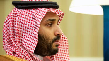 In this May 13, 2015 file photo, Saudi Arabian Deputy Crown Prince Mohammed bin Salman listens in the Oval Office of the White House in Washington AP
