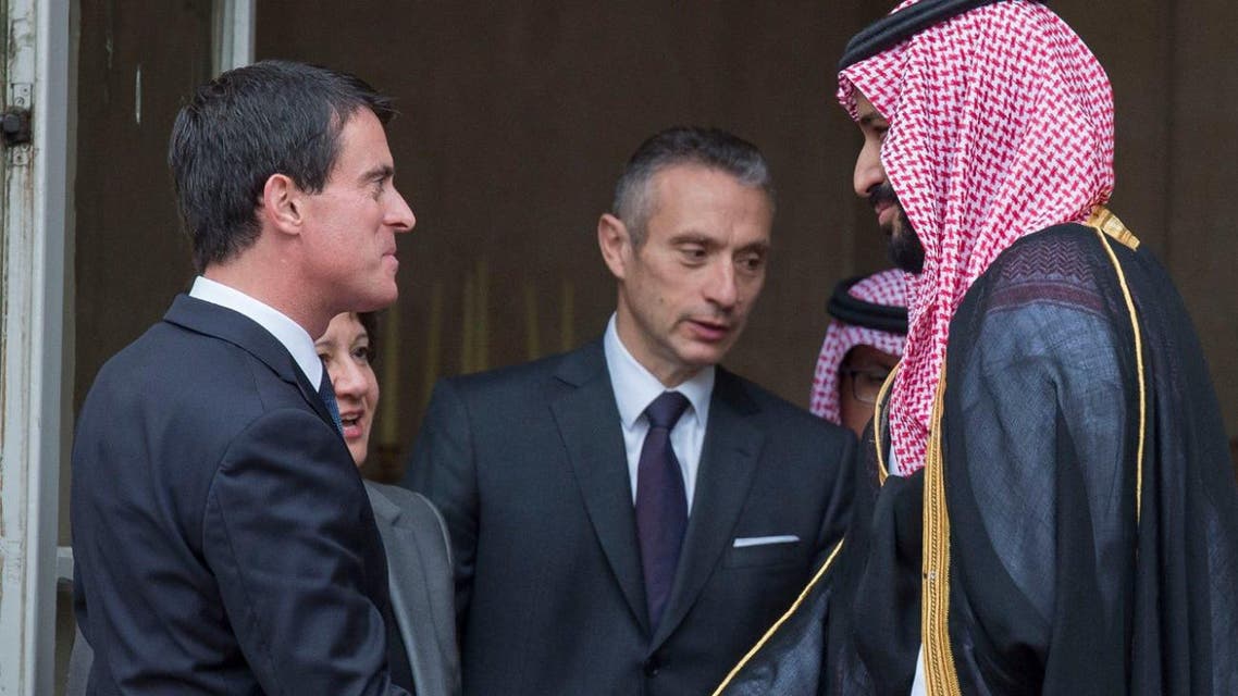 Saudi Deputy Crown Prince Mohammed bin Salman met with French Prime Minister Manuel Valls SPA