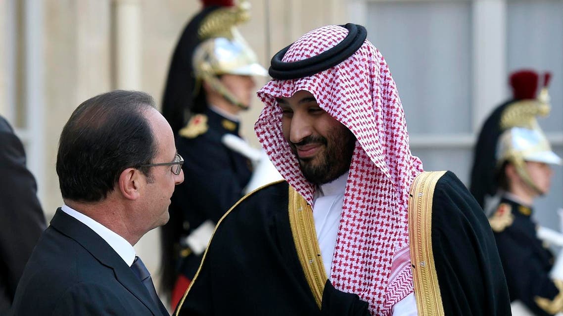 Saudi Deputy Crown Prince Mohammed bin Salman Francois hollande AFP