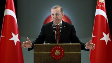 Turkish President Tayyip Erdogan makes a speech during an iftar event in Ankara, Turkey, June 27, 2016. Murat Cetinmuhurdar/Presidential Palace/Handout via REUTERS 